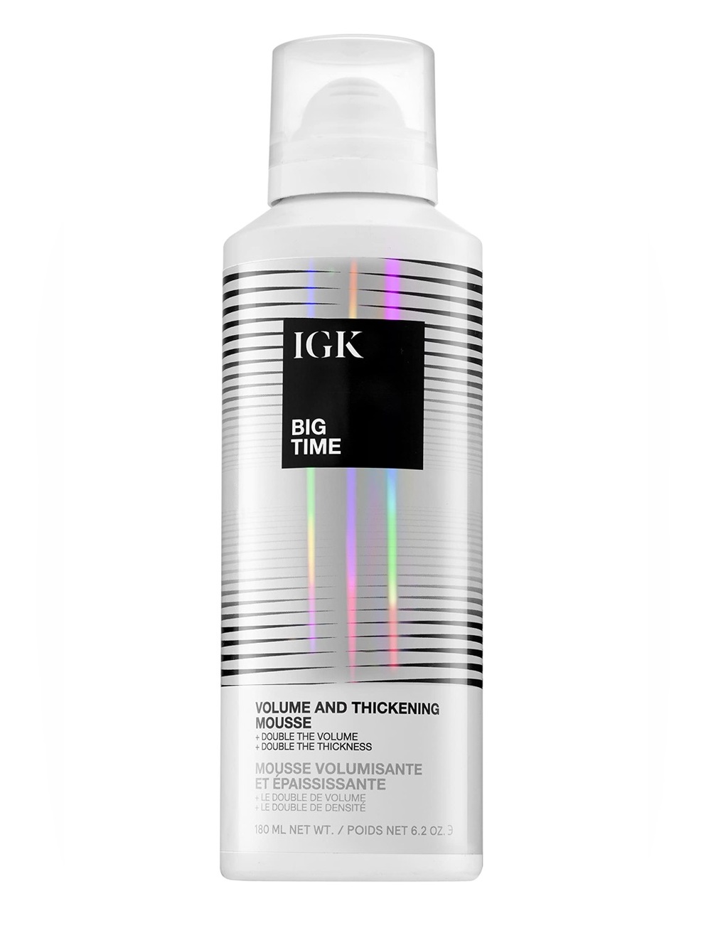 IGK BIG TIME Volume & Thickening Mousse | Moveable + Fullness + Frizz Control